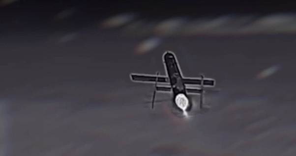 Реактивний БпЛА «Герань-5» у польоті
